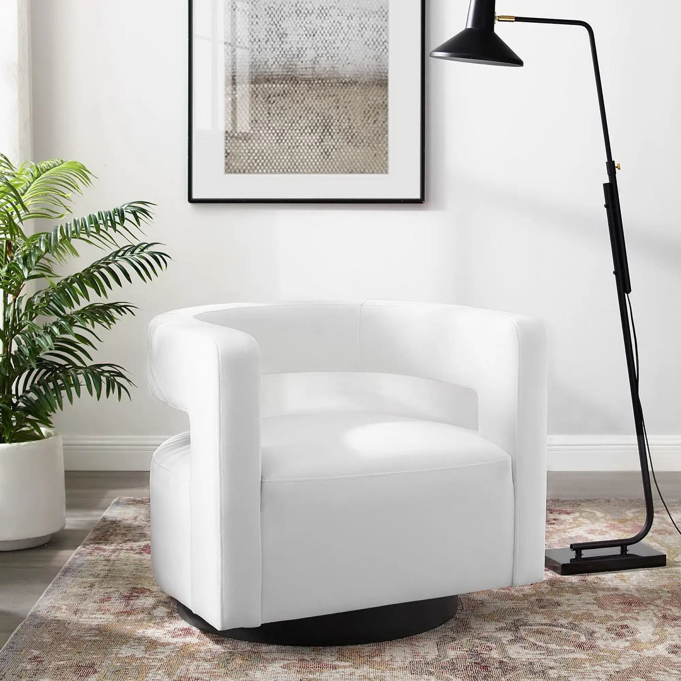 Spin Cutaway Performance Velvet Swivel Armchair by Modway by HouseOfZazla