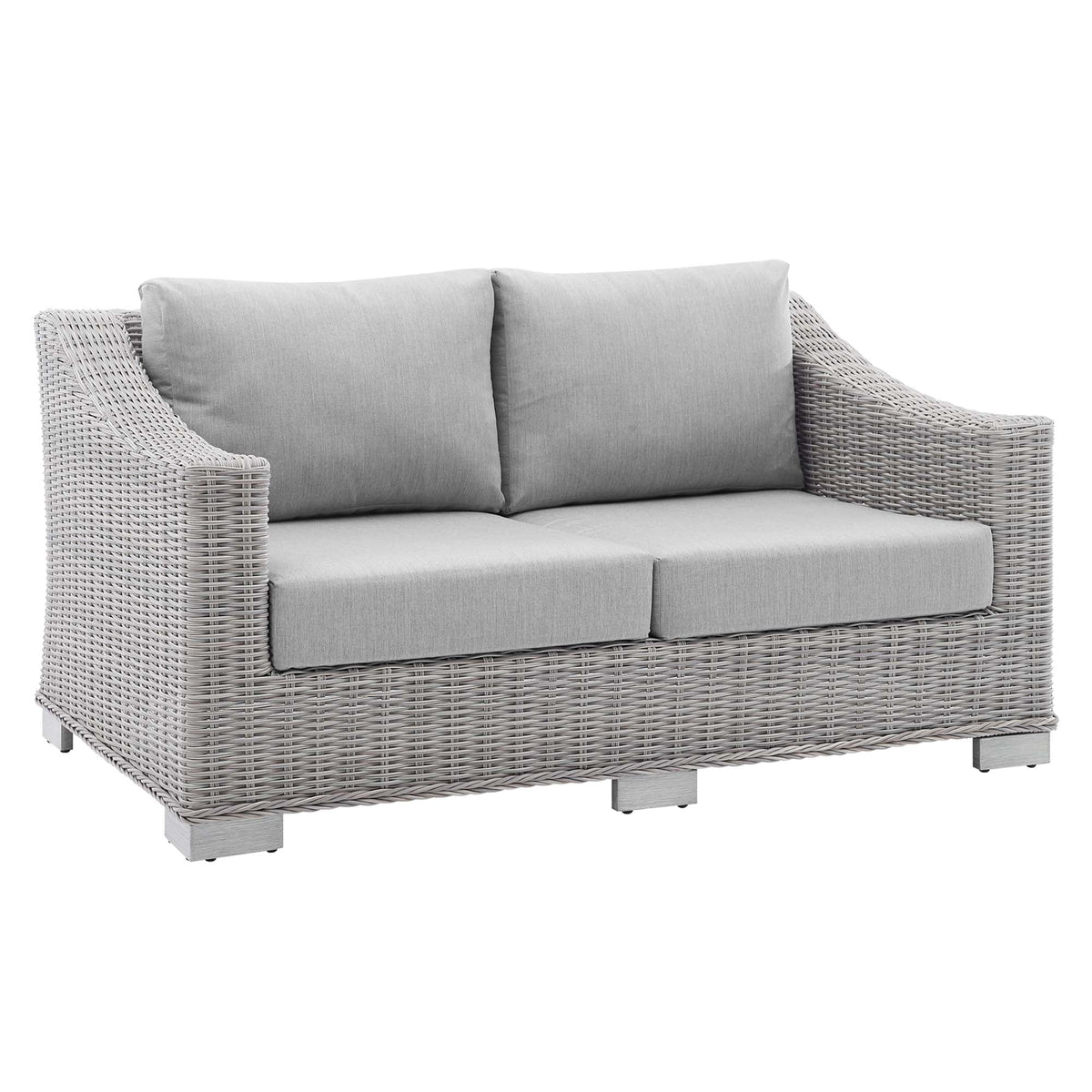 Conway Sunbrella® Outdoor Patio Wicker Rattan Loveseat by Modway