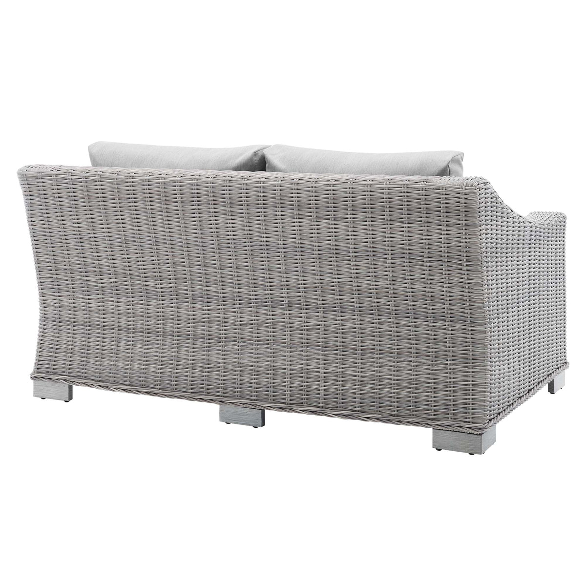 Conway Sunbrella® Outdoor Patio Wicker Rattan Loveseat by Modway, photo 5 of 18