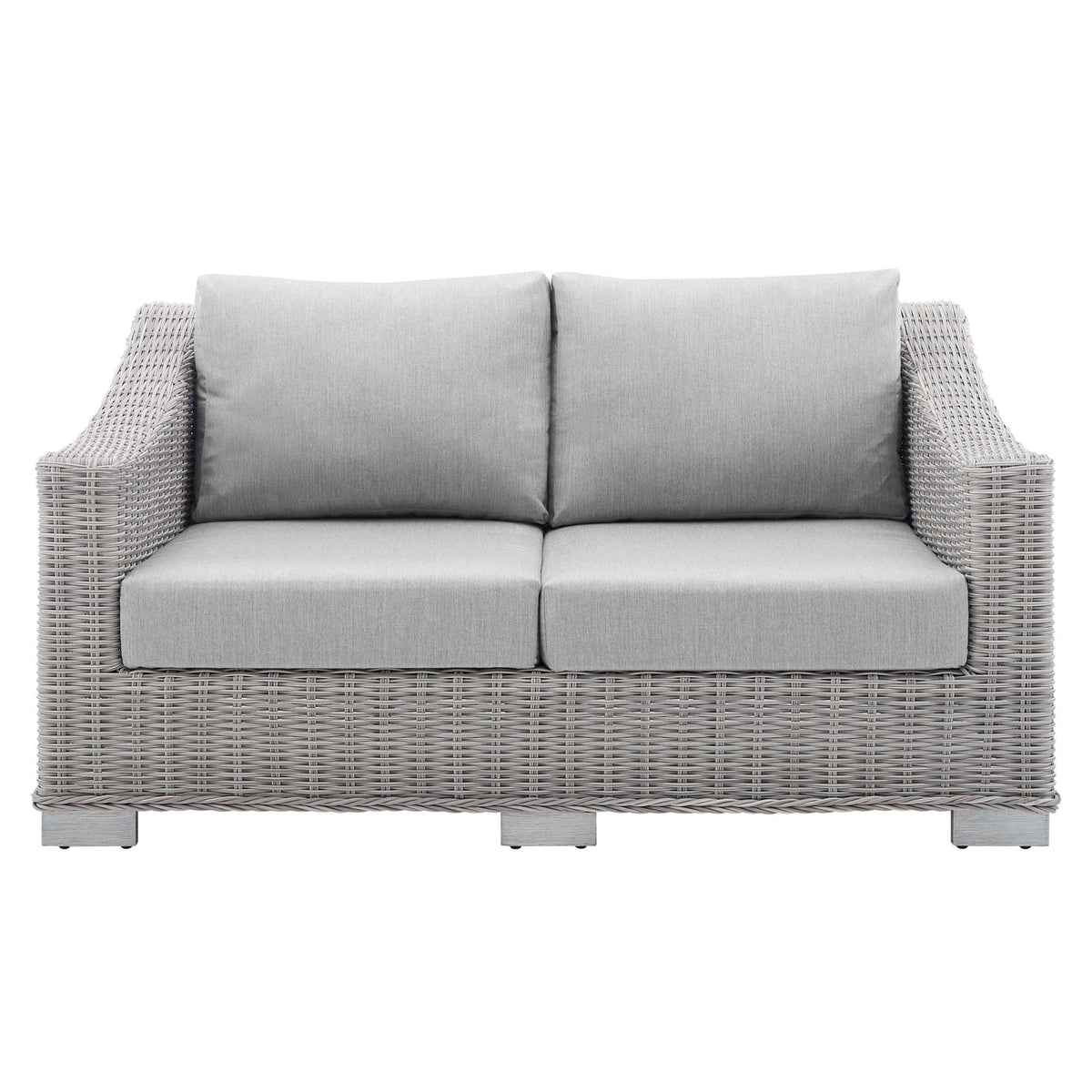Conway Sunbrella® Outdoor Patio Wicker Rattan Loveseat by Modway, photo 6 of 18