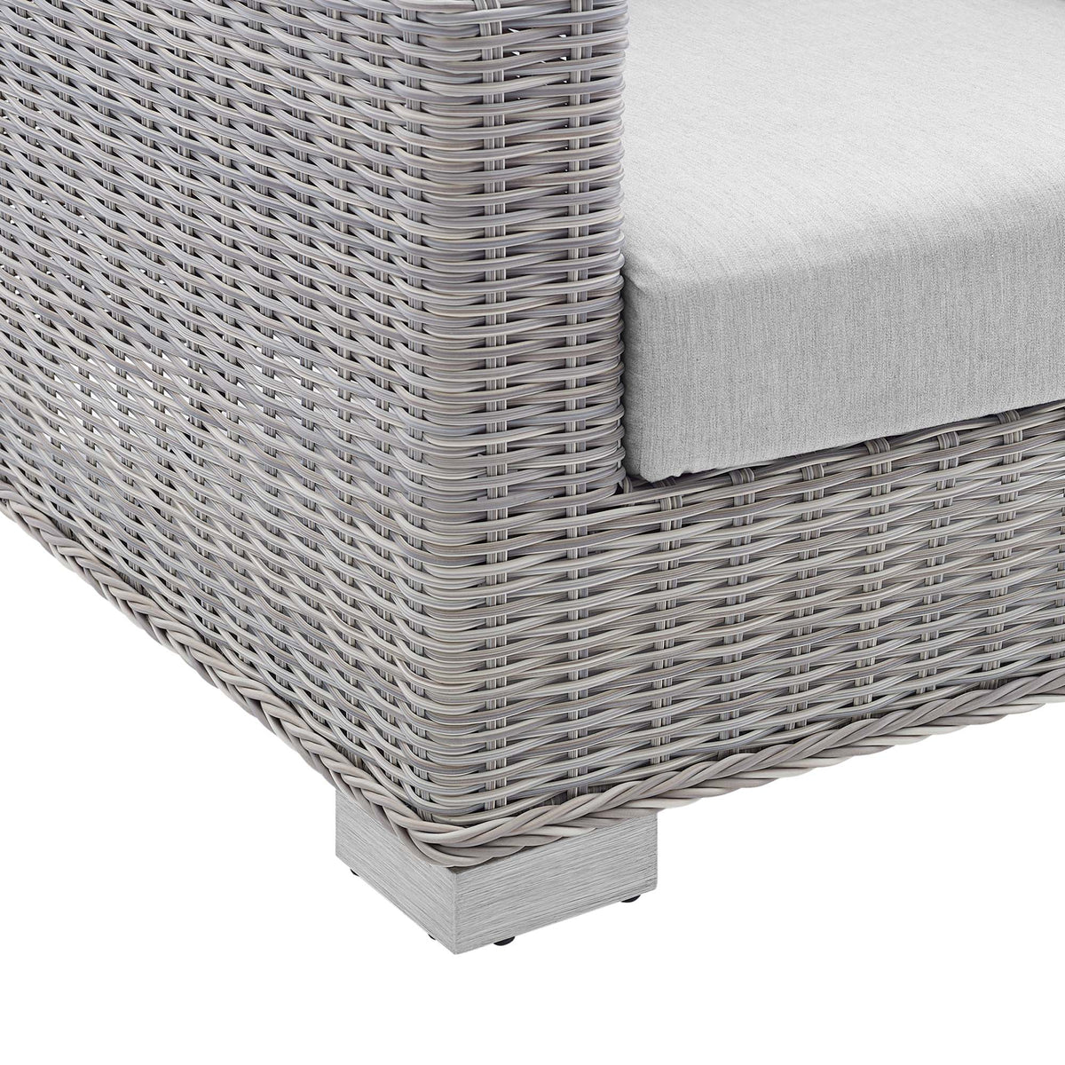 Conway Sunbrella® Outdoor Patio Wicker Rattan Loveseat by Modway, photo 7 of 18