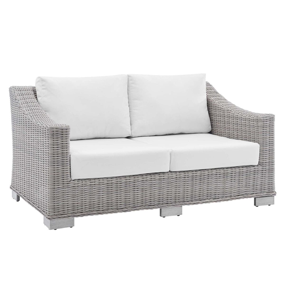 Conway Sunbrella® Outdoor Patio Wicker Rattan Loveseat by Modway, photo 10 of 18
