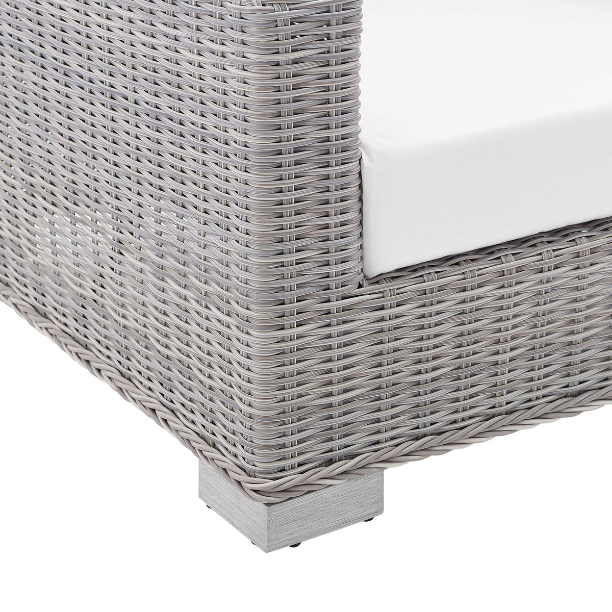 Conway Sunbrella® Outdoor Patio Wicker Rattan Loveseat by Modway, photo 16 of 18