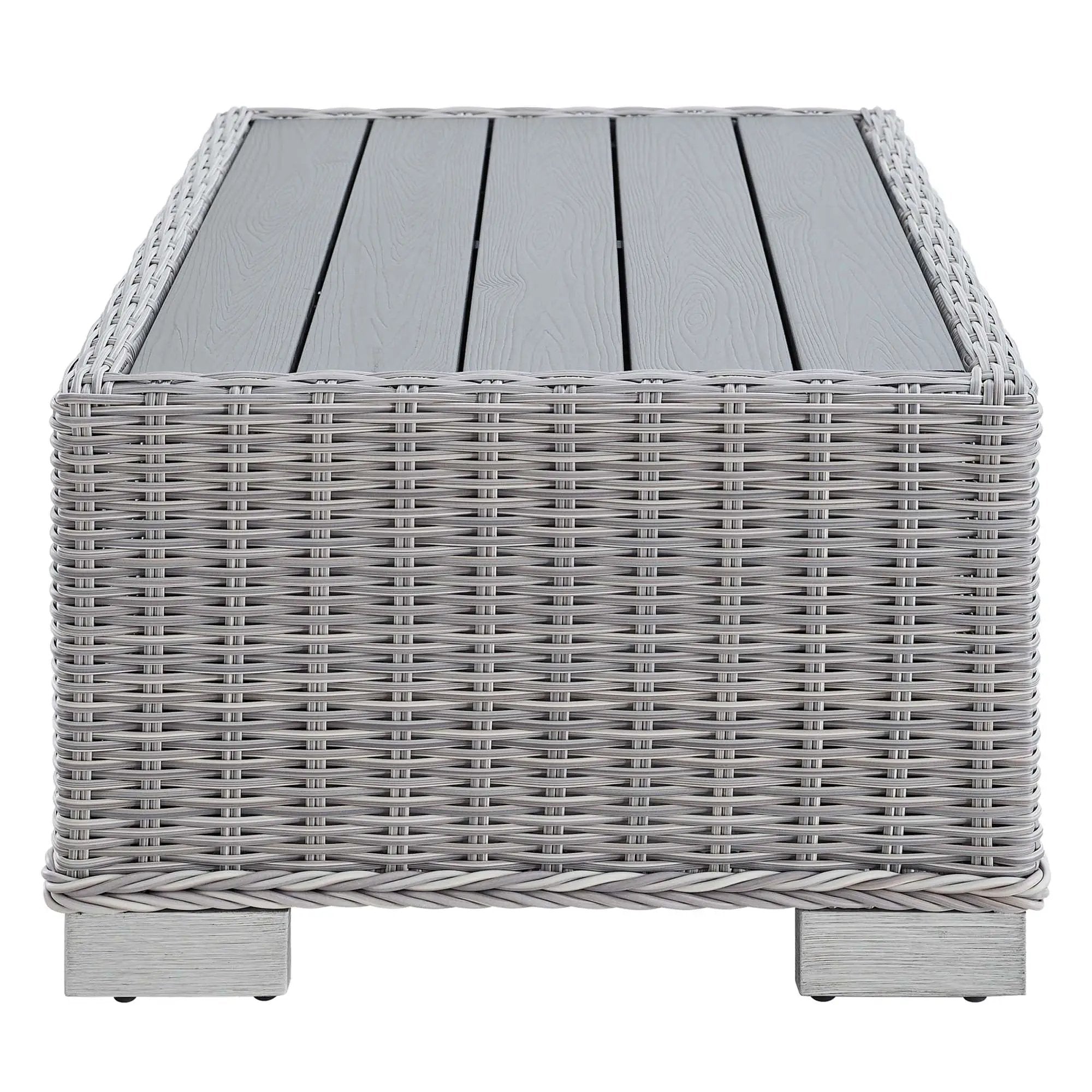 Conway 32" Outdoor Patio Wicker Rattan Coffee Table by Modway by HouseOfZazla