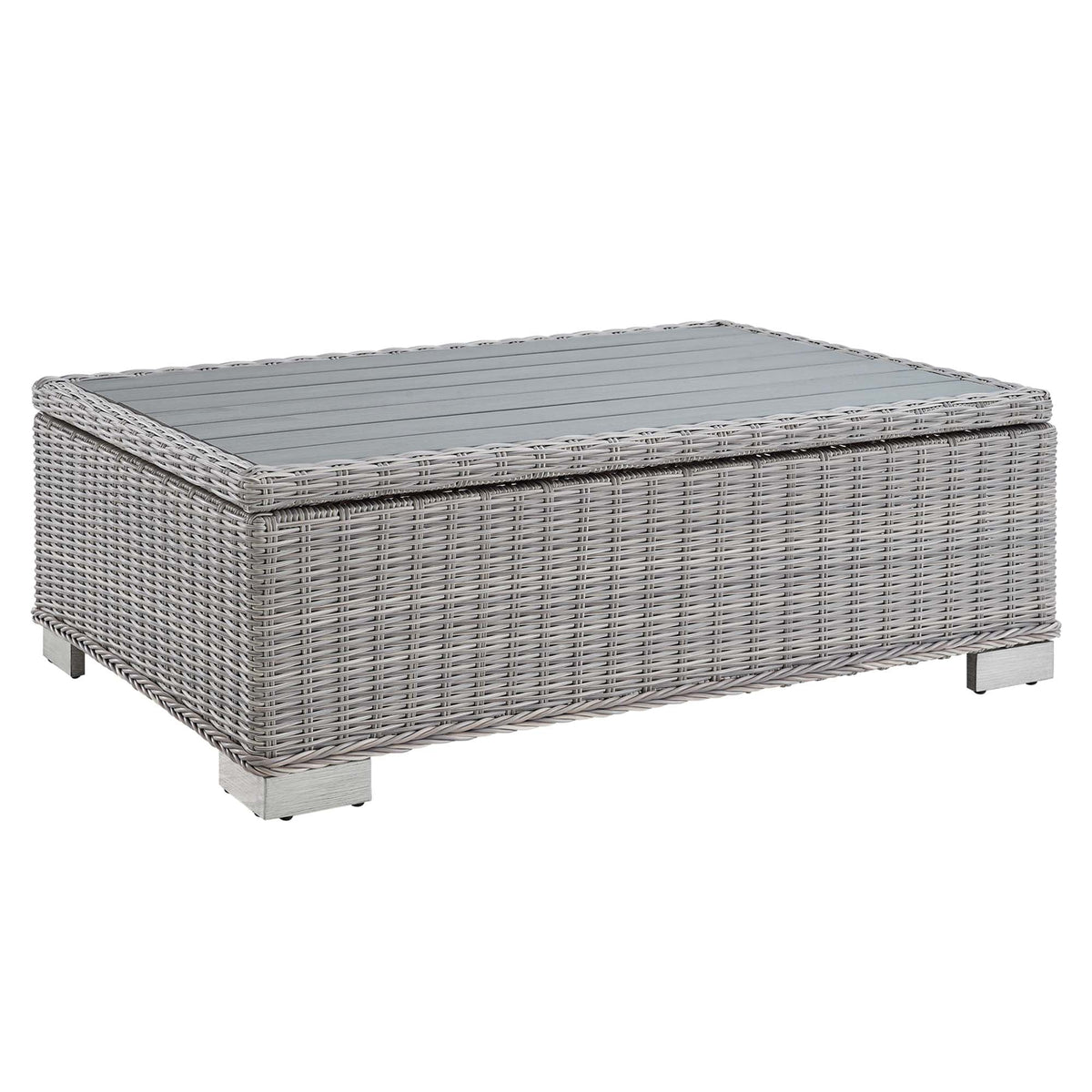 Conway Outdoor Patio Wicker Rattan Coffee Table by Modway, photo 8 of 14