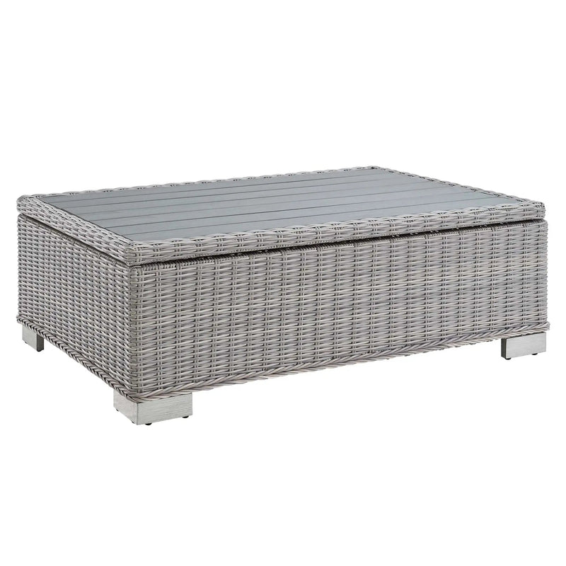 Conway 45" Outdoor Patio Wicker Rattan Coffee Table by Modway by HouseOfZazla