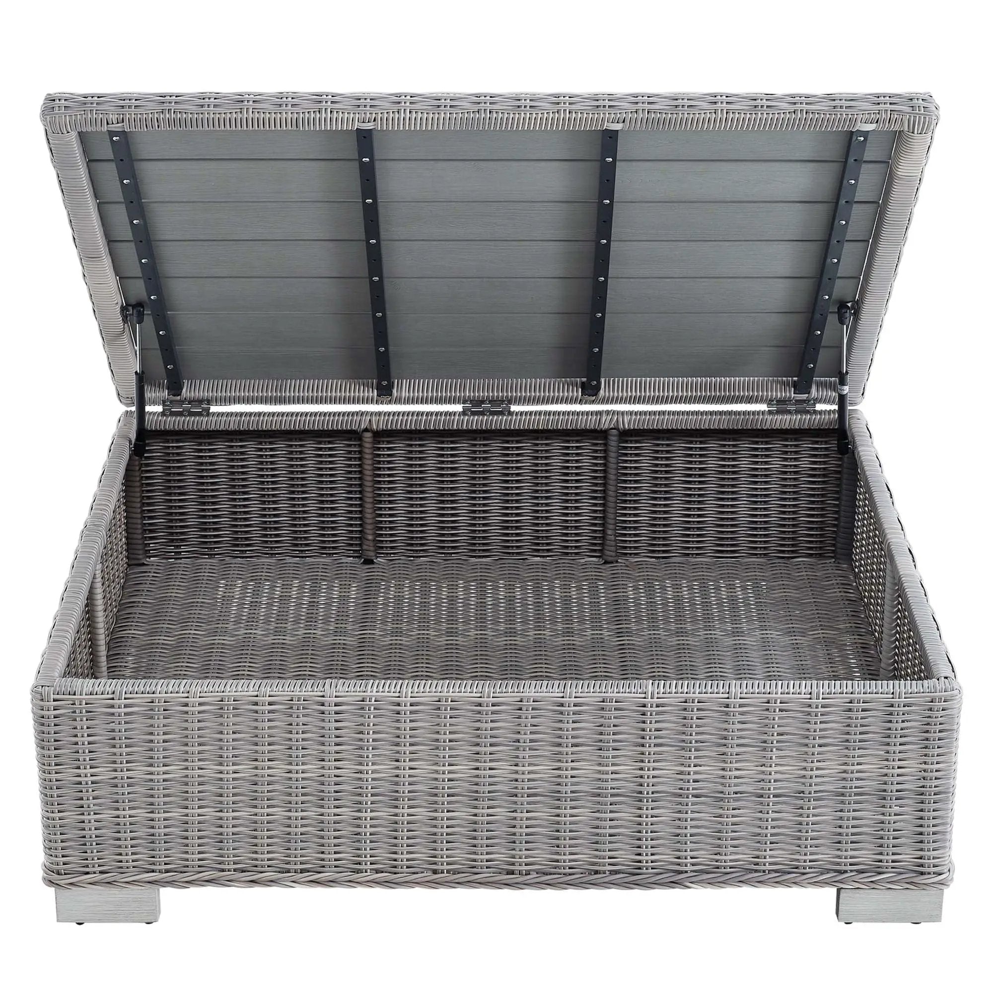 Conway 45" Outdoor Patio Wicker Rattan Coffee Table by Modway by HouseOfZazla