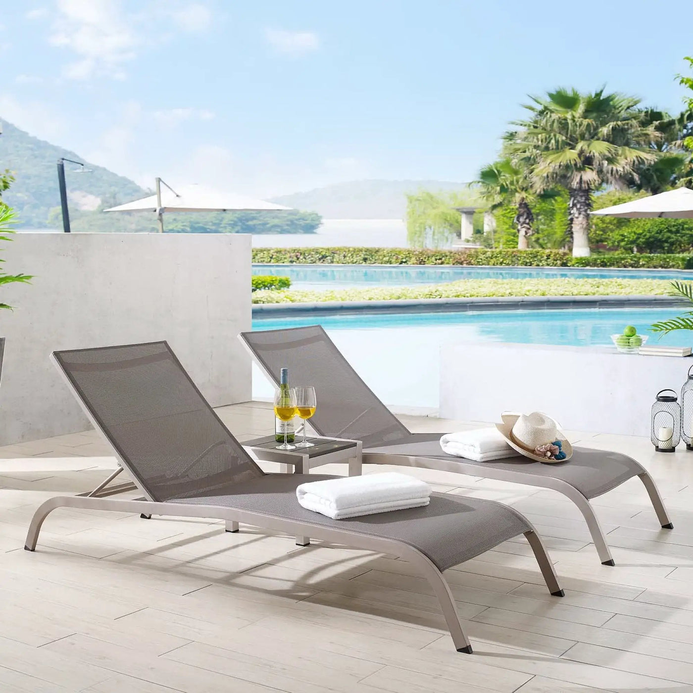 Savannah 3 Piece Outdoor Patio Mesh Set by Modway by HouseOfZazla