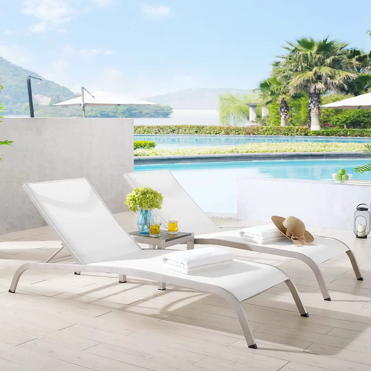 Savannah 3 Piece Outdoor Patio Mesh Set by Modway by HouseOfZazla