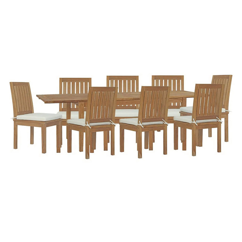 Marina 9 Piece Outdoor Patio Teak Dining Set by Modway by HouseOfZazla