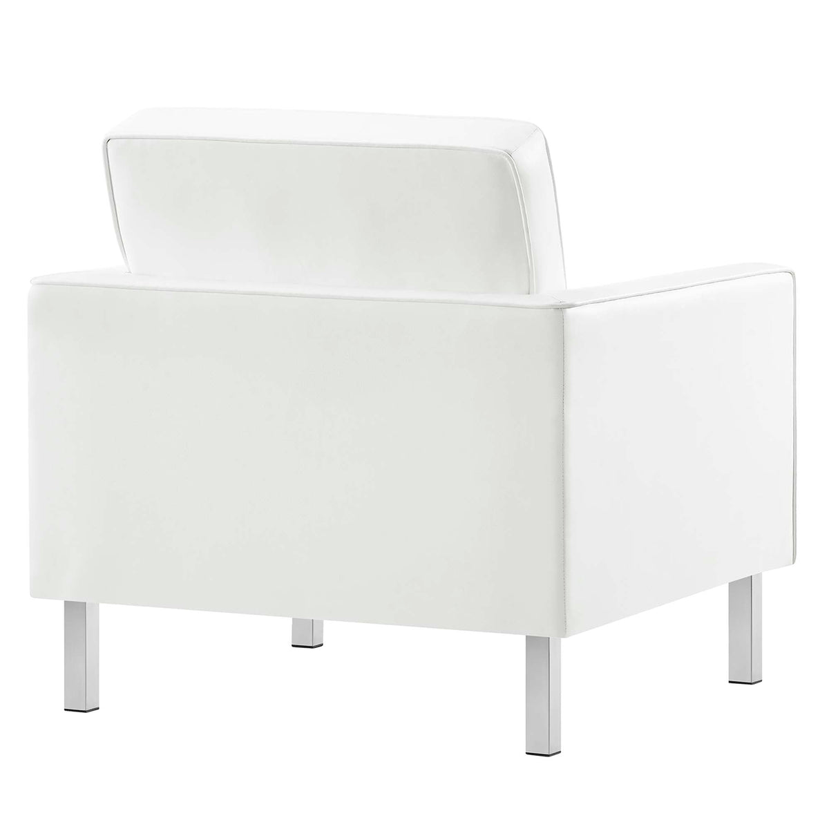 Loft Tufted Vegan Leather Armchairs Set of 2 by Modway, photo 28 of 32