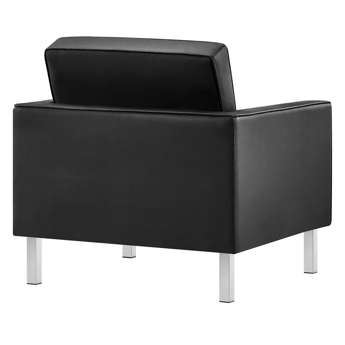 Loft 3 Piece Tufted Upholstered Faux Leather Set by Modway, photo 8 of 41