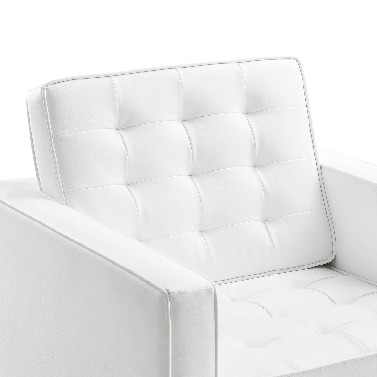 Loft 3 Piece Tufted Upholstered Faux Leather Set by Modway, photo 23 of 41