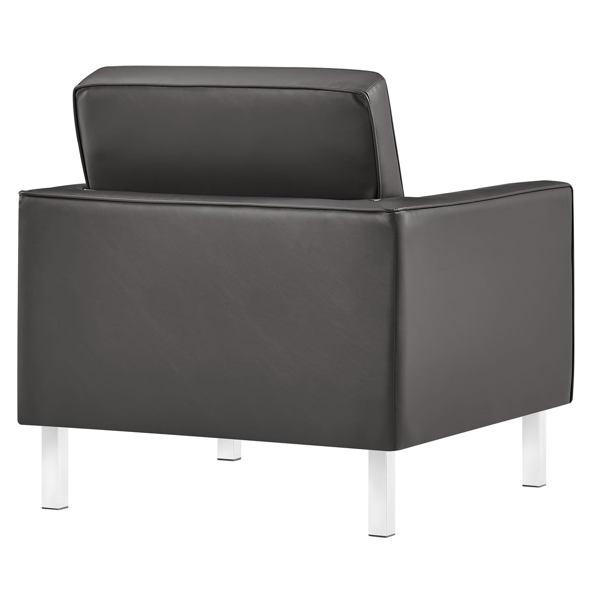 Loft Tufted Upholstered Faux Leather Sofa and Armchair Set by Modway, photo 21 of 40