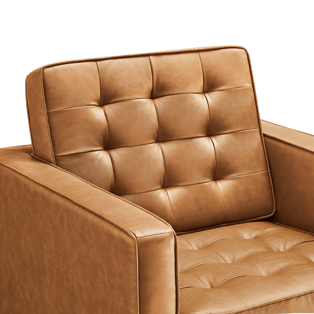 Loft Tufted Upholstered Faux Leather Sofa and Armchair Set by Modway, photo 36 of 40