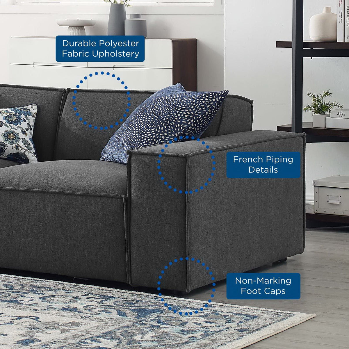 Restore 3-Piece Sectional Sofa by Modway, photo 12 of 26