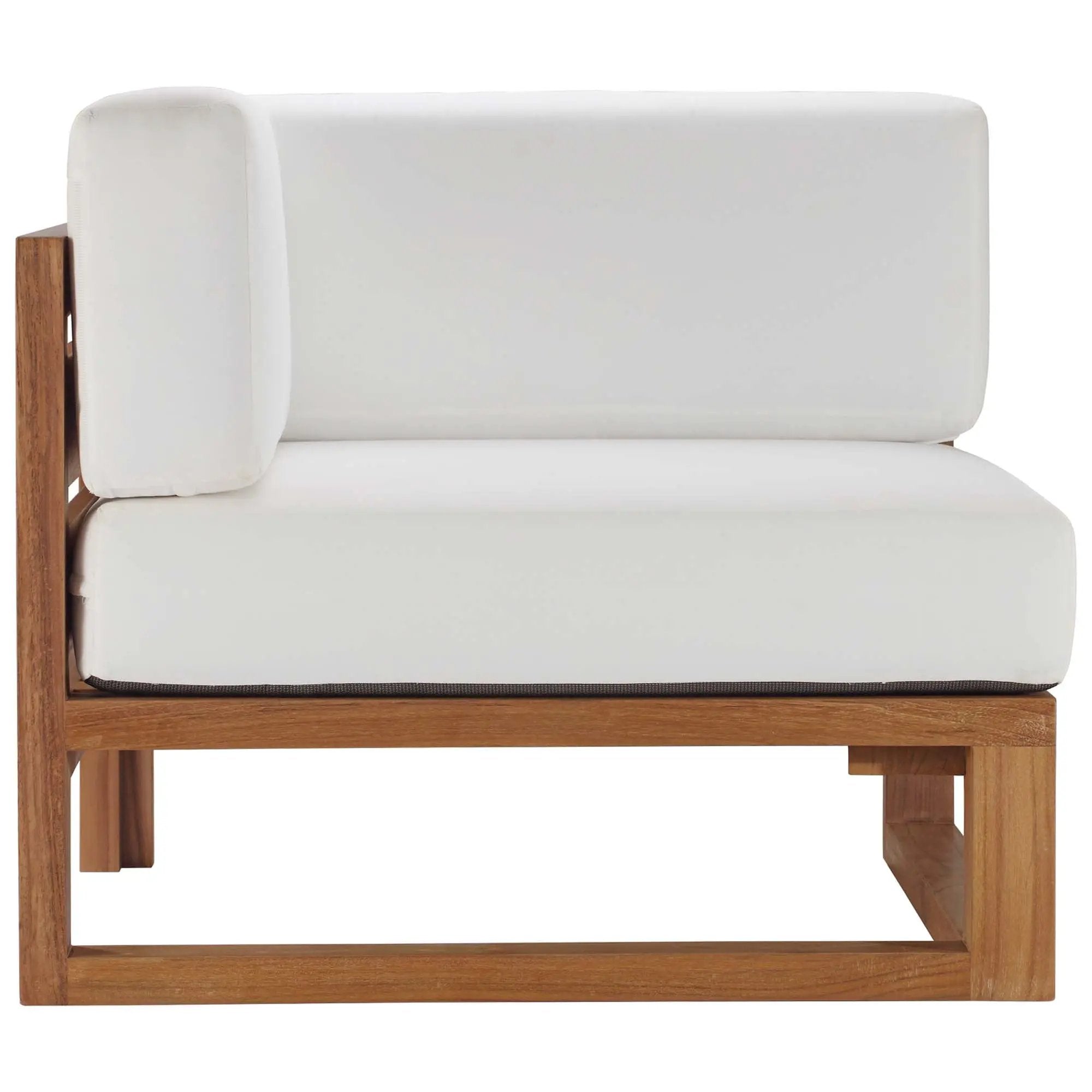Upland Outdoor Patio Teak Wood Corner Chair by Modway by HouseOfZazla