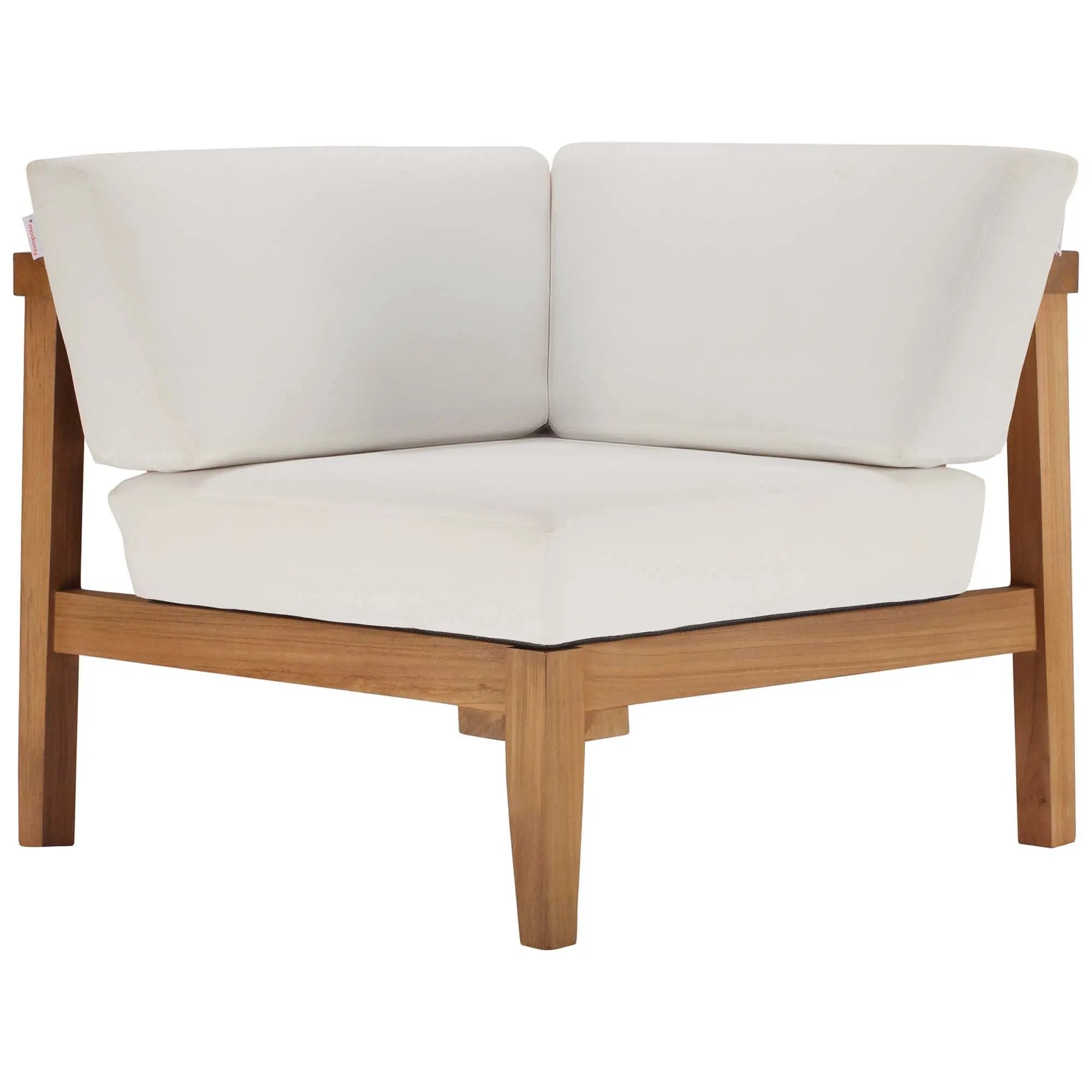 Bayport Outdoor Patio Teak Wood Corner Chair by Modway by HouseOfZazla