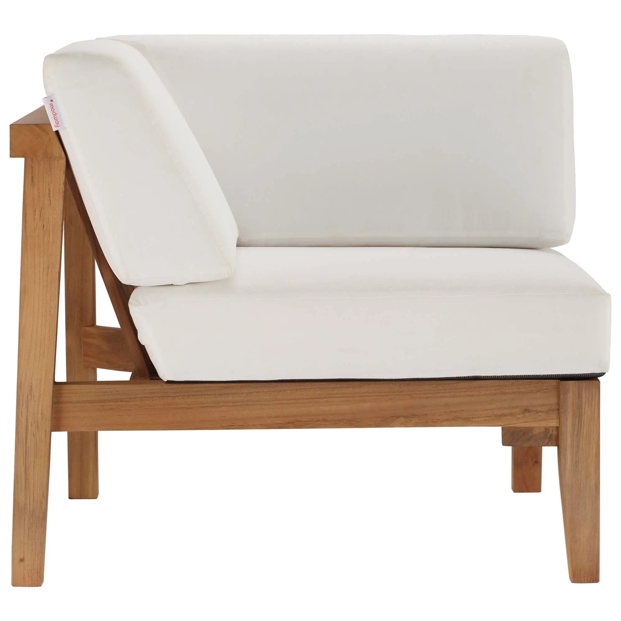 Bayport Outdoor Patio Teak Wood Corner Chair by Modway by HouseOfZazla