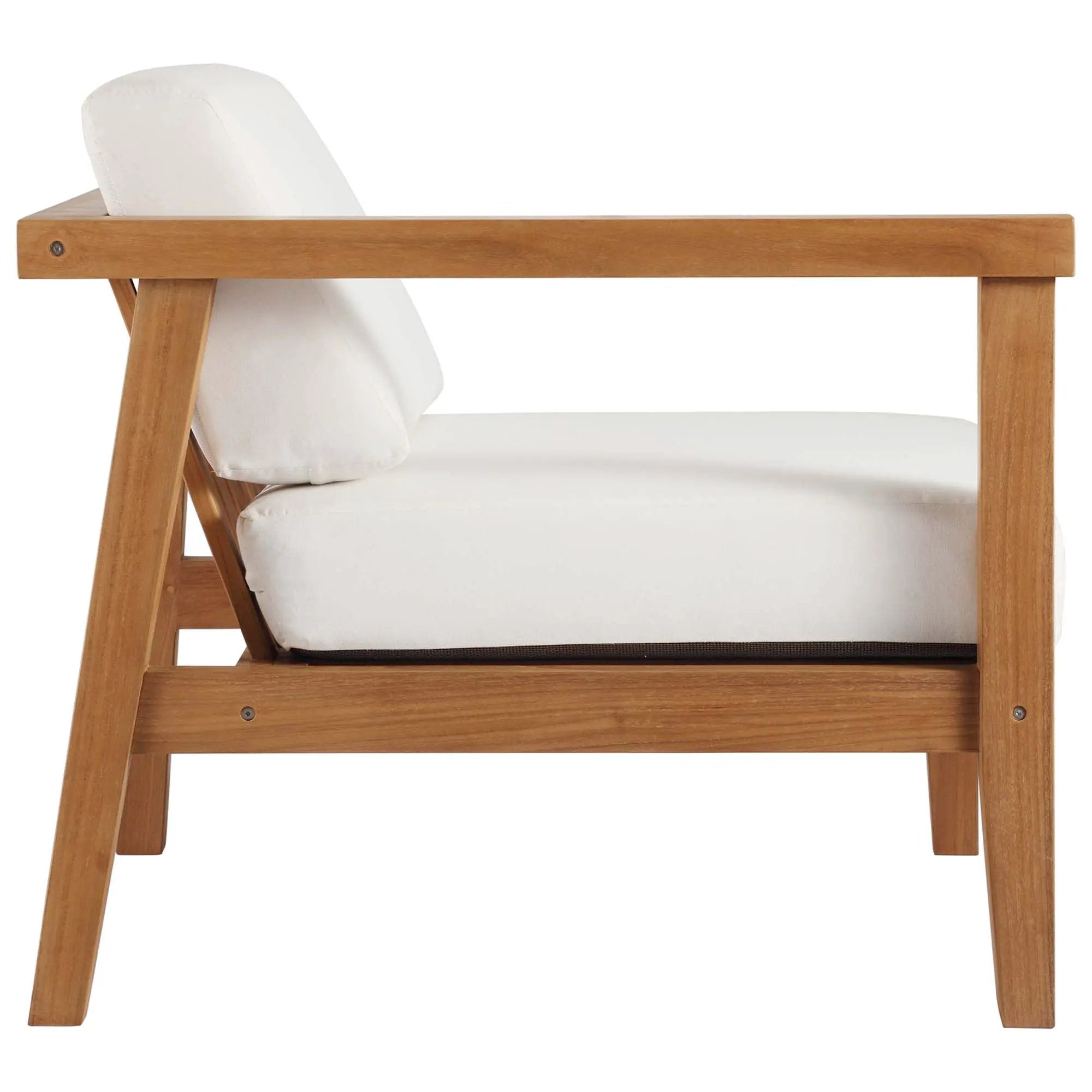 Bayport Outdoor Patio Teak Wood Left-Arm Chair by Modway by HouseOfZazla