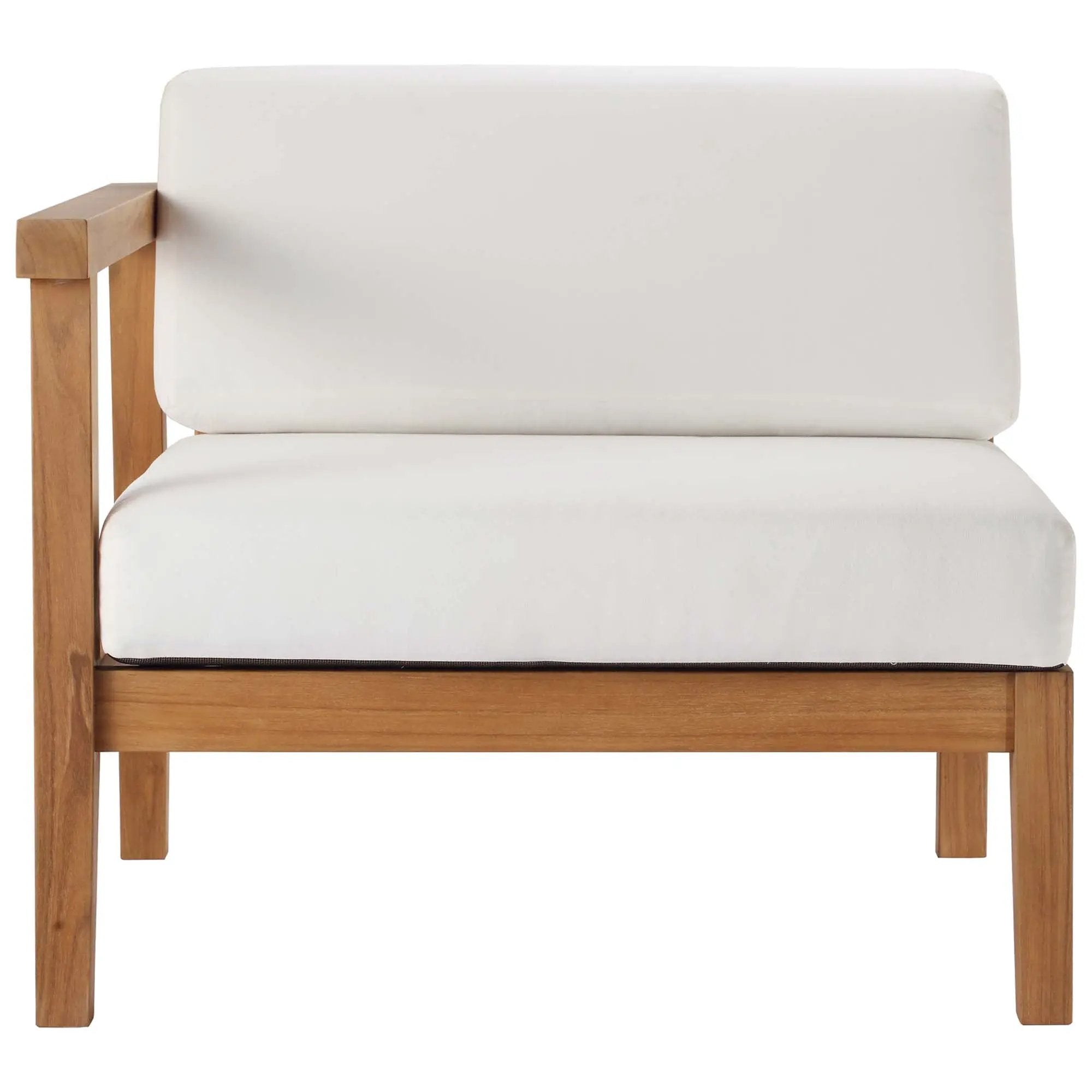 Bayport Outdoor Patio Teak Wood Left-Arm Chair by Modway by HouseOfZazla