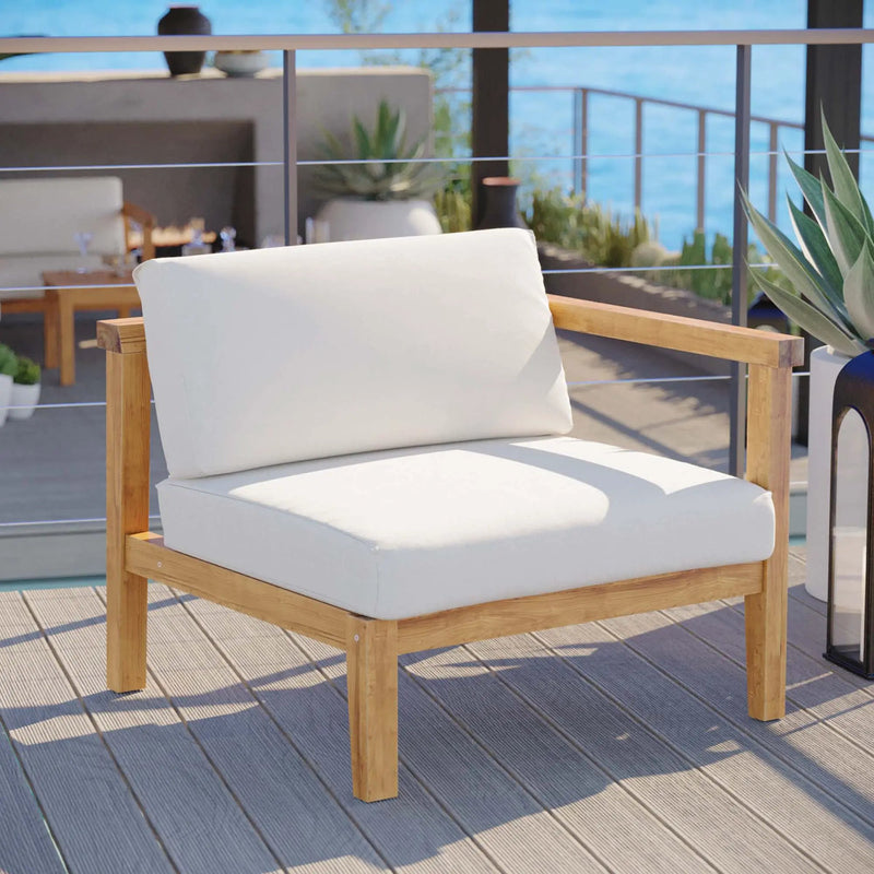Bayport Outdoor Patio Teak Wood Right-Arm Chair by Modway by HouseOfZazla
