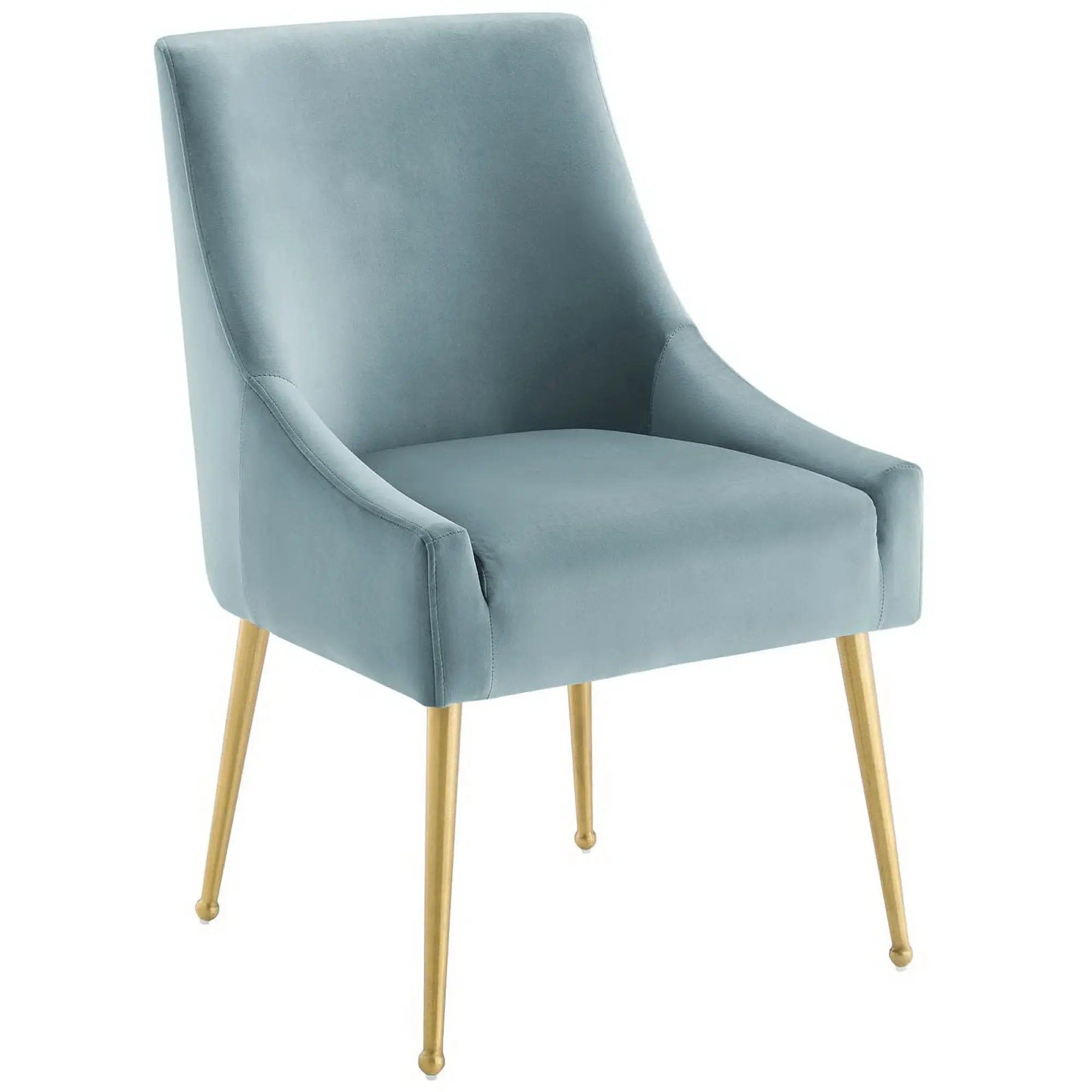 Discern Upholstered Performance Velvet Dining Chair Set of 2 by HouseOfZazla