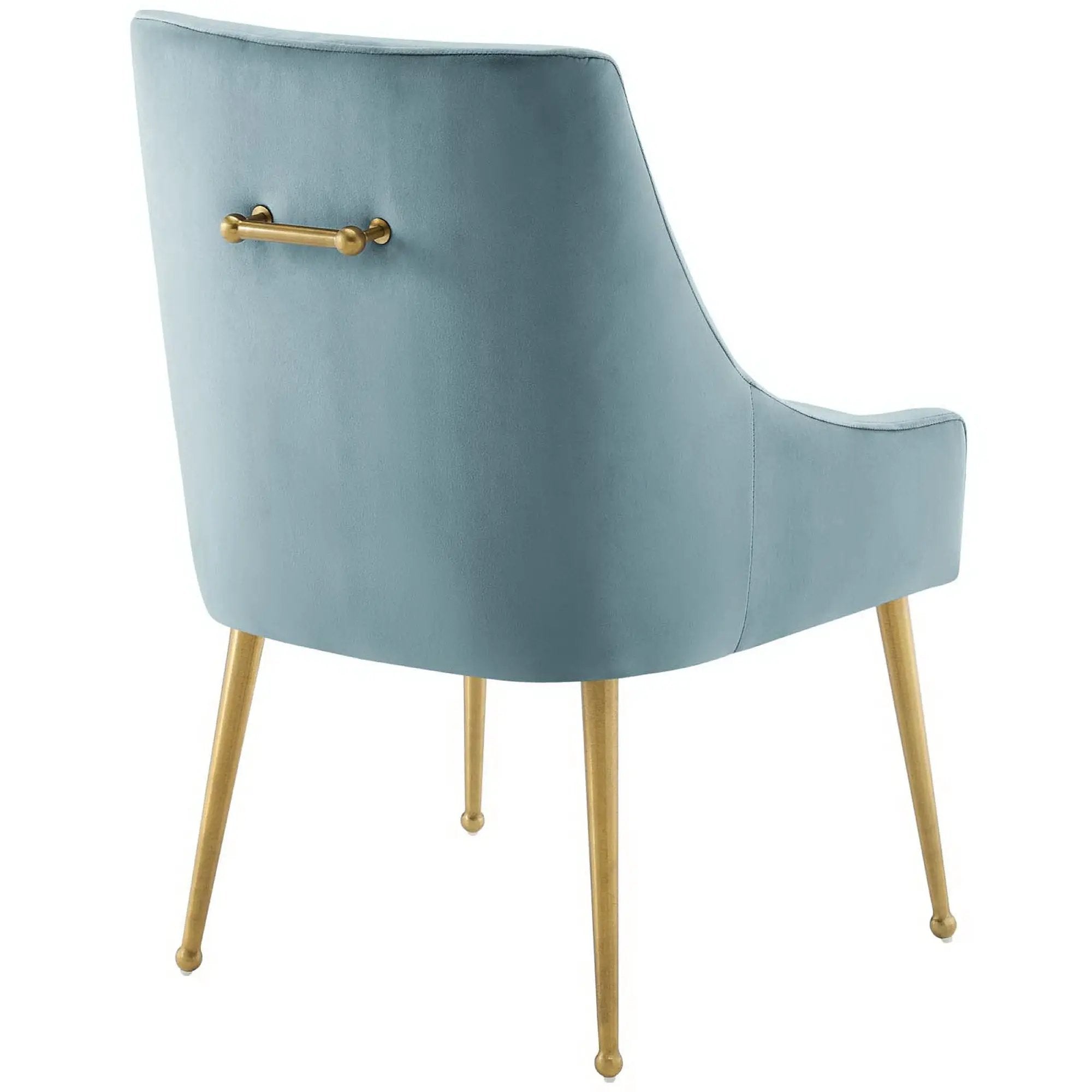 Discern Upholstered Performance Velvet Dining Chair Set of 2 by HouseOfZazla