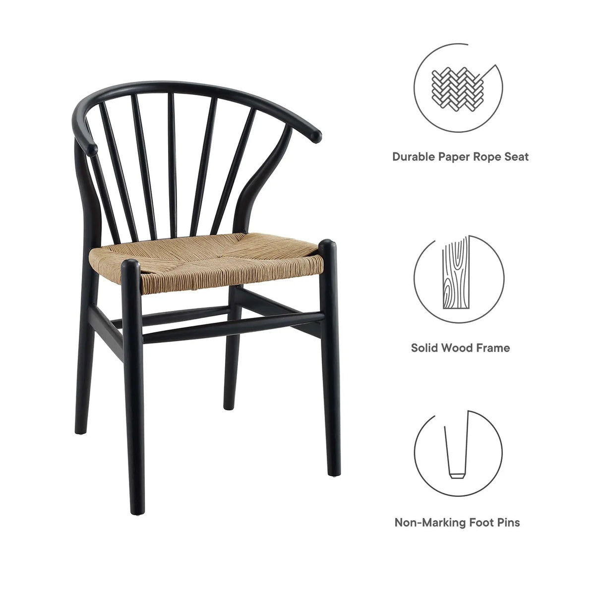 Flourish Spindle Wood Dining Side Chair Set of 2 by Modway by HouseOfZazla