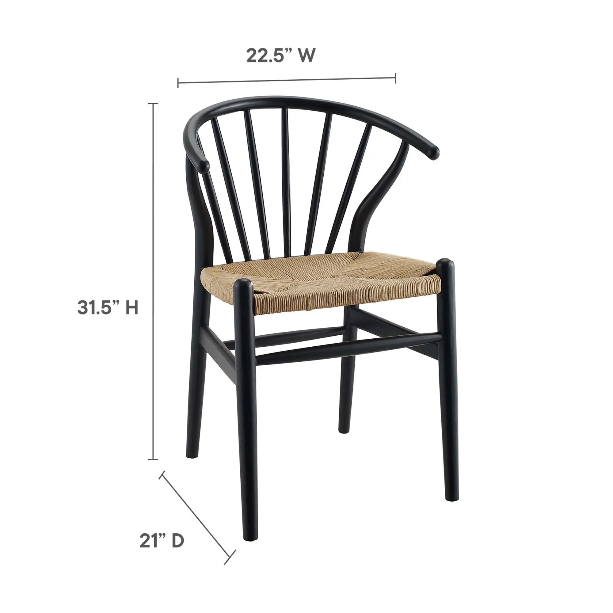 Flourish Spindle Wood Dining Side Chair Set of 2 by Modway by HouseOfZazla