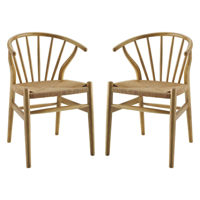 Flourish Spindle Wood Dining Side Chair Set of 2 by Modway by HouseOfZazla