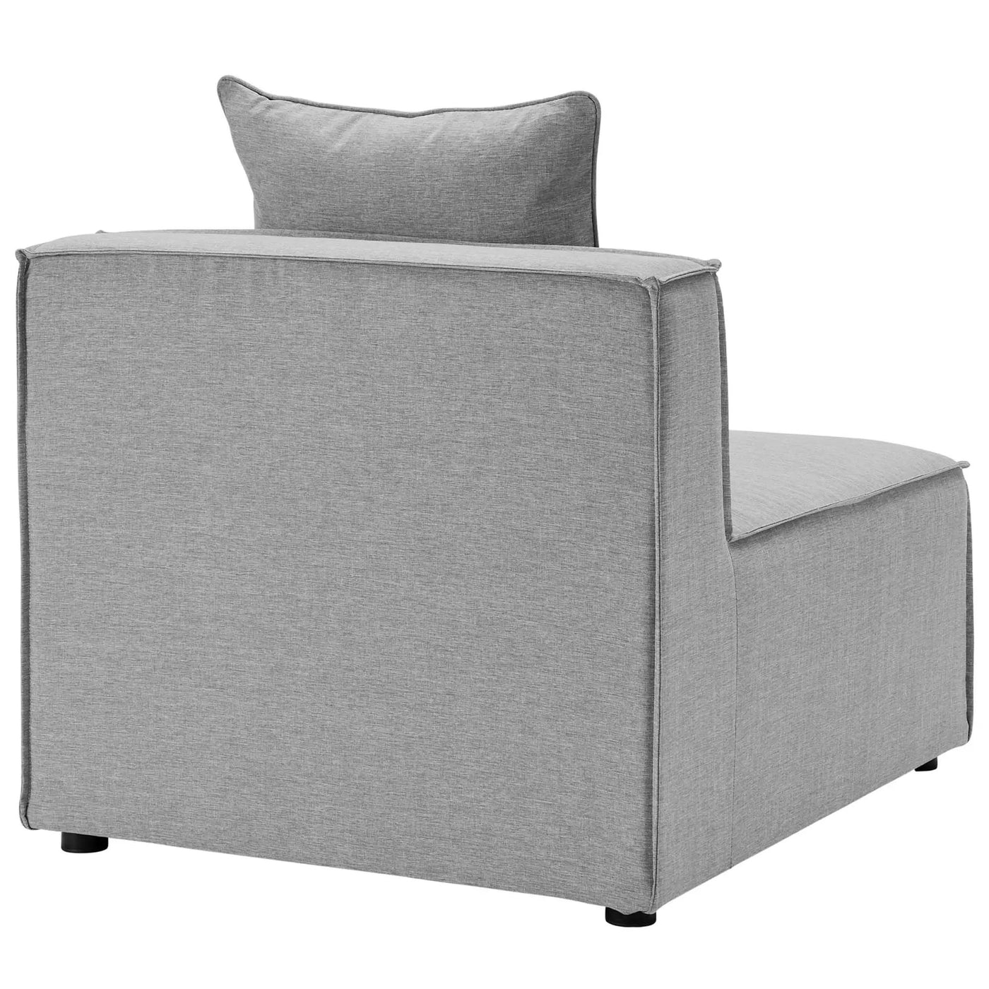 Saybrook Outdoor Patio Upholstered Sectional Sofa Armless Chair by HouseOfZazla