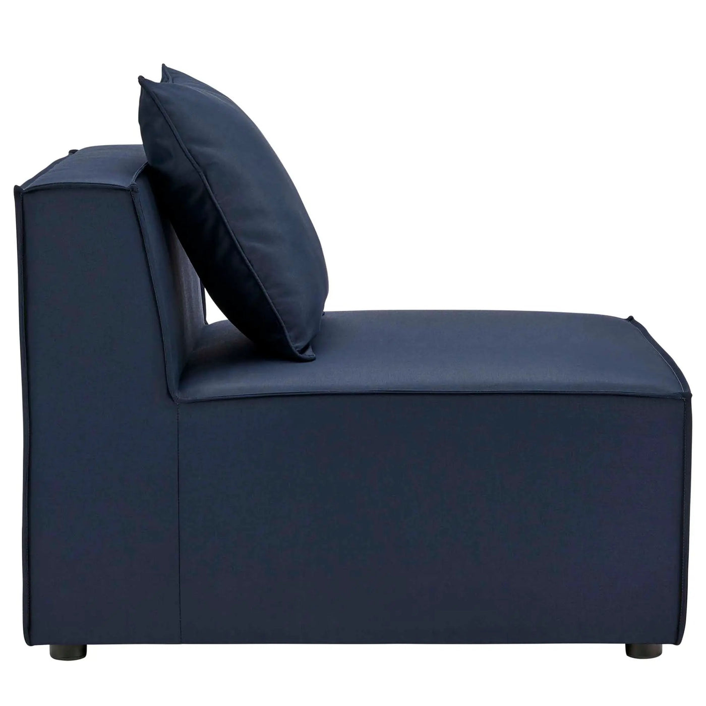 Saybrook Outdoor Patio Upholstered Sectional Sofa Armless Chair by HouseOfZazla
