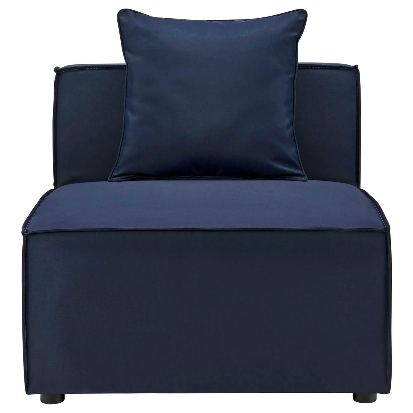 Saybrook Outdoor Patio Upholstered Sectional Sofa Armless Chair by HouseOfZazla