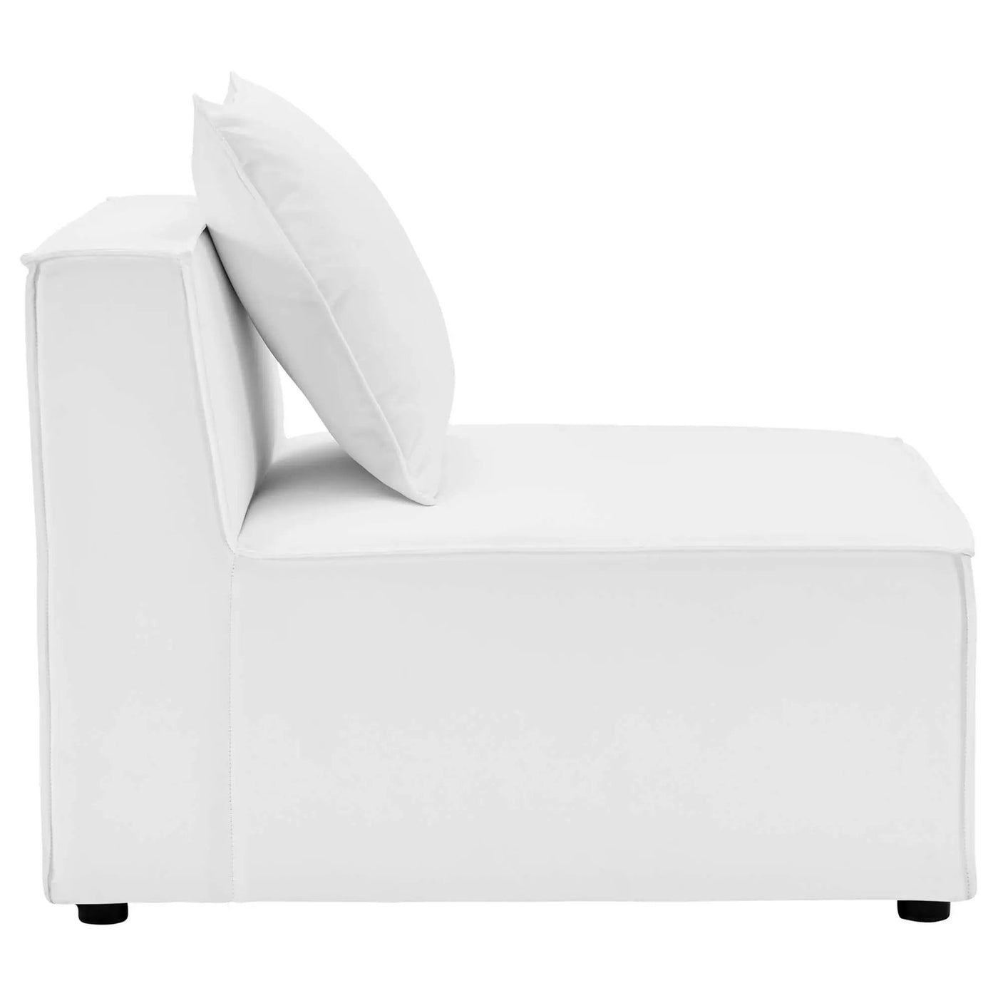 Saybrook Outdoor Patio Upholstered Sectional Sofa Armless Chair by HouseOfZazla