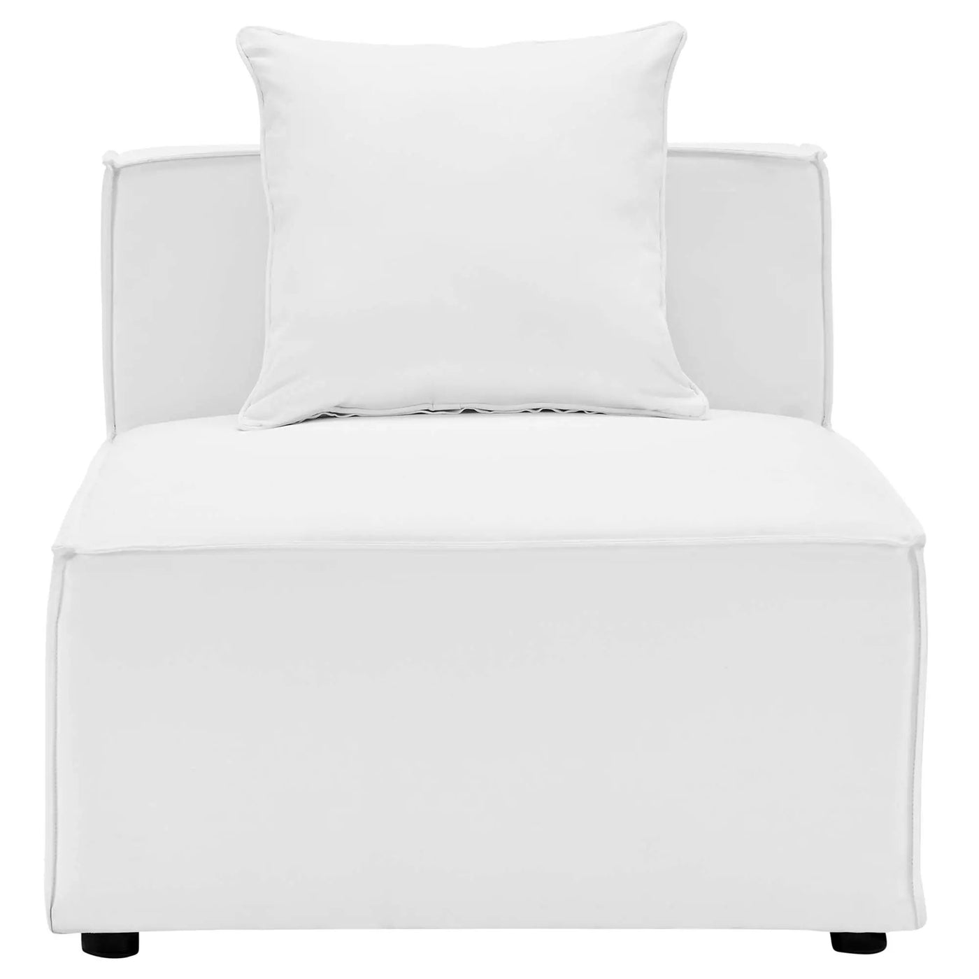 Saybrook Outdoor Patio Upholstered Sectional Sofa Armless Chair by HouseOfZazla