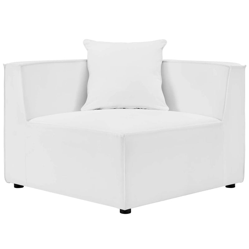 Saybrook Outdoor Patio Upholstered Sectional Sofa Corner Chair by HouseOfZazla