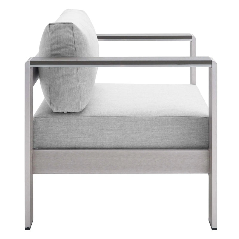 Shore Sunbrella Fabric Aluminum Outdoor Patio Armchair by Modway by HouseOfZazla