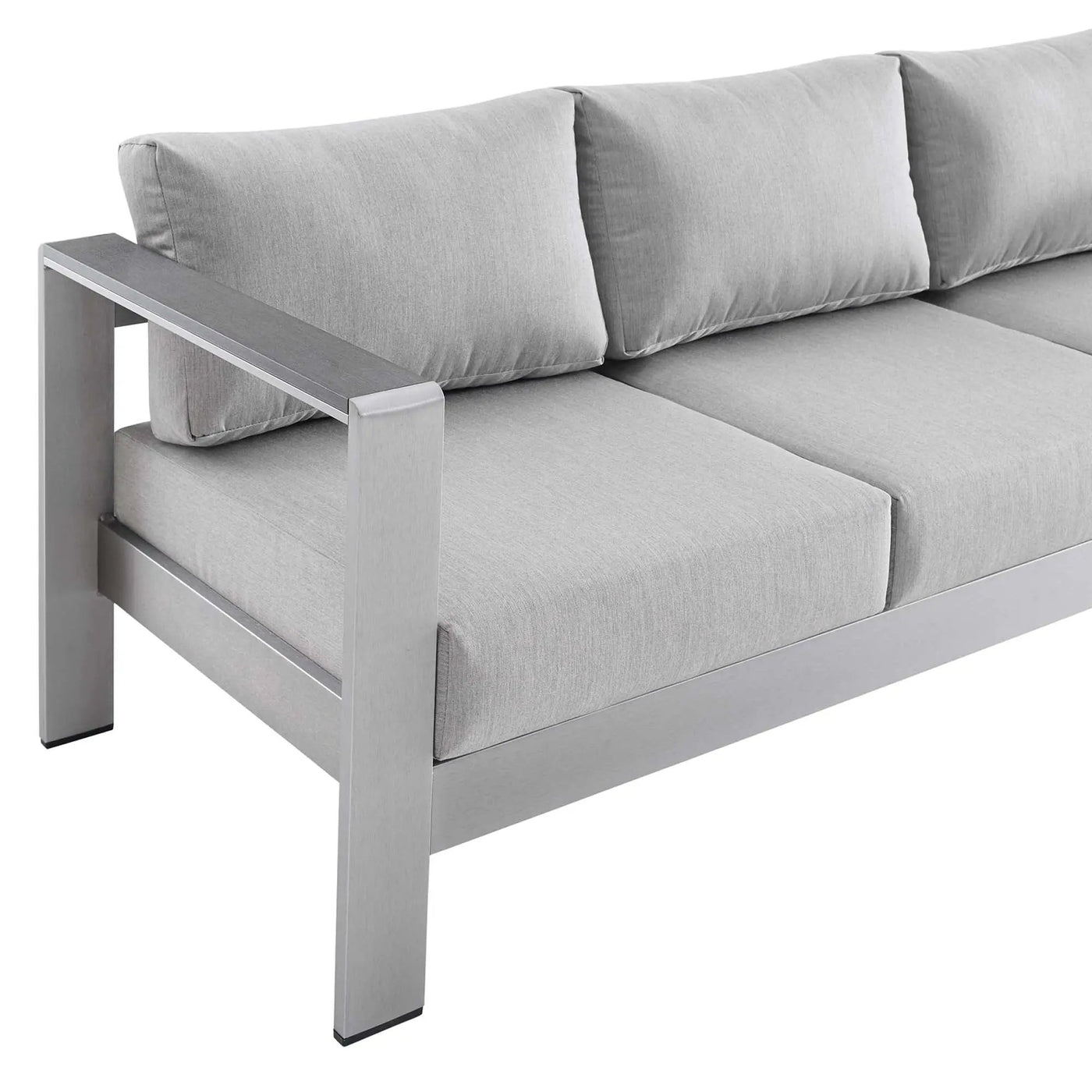 Shore Sunbrella Fabric Aluminum Outdoor Patio Sofa by Modway by HouseOfZazla