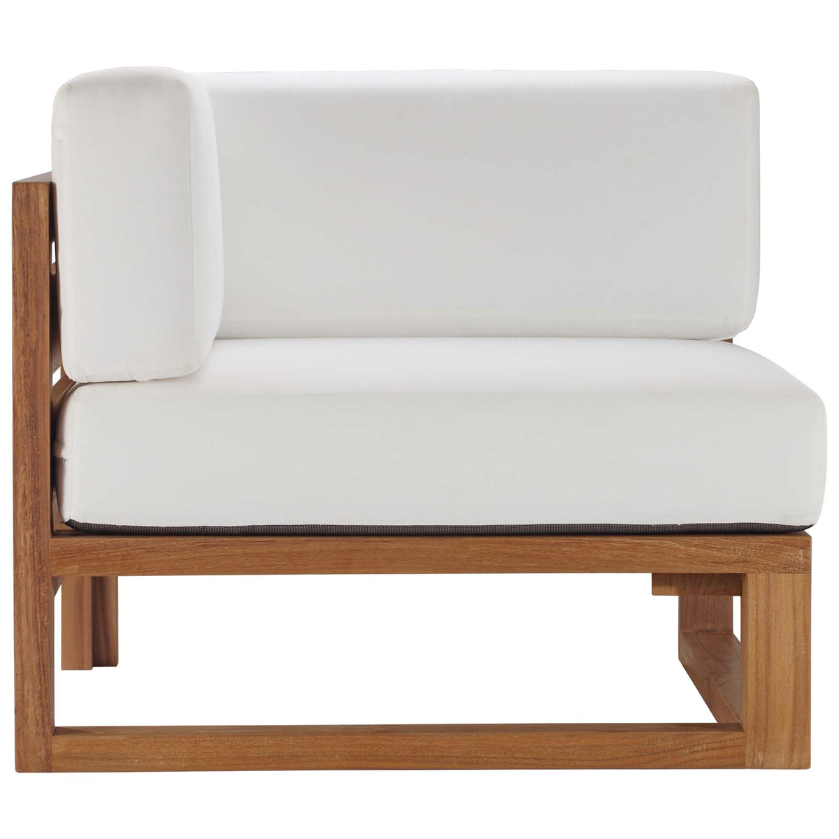Upland 4-Piece Outdoor Patio Teak Wood Sectional Sofa Set by Modway, photo 11 of 14