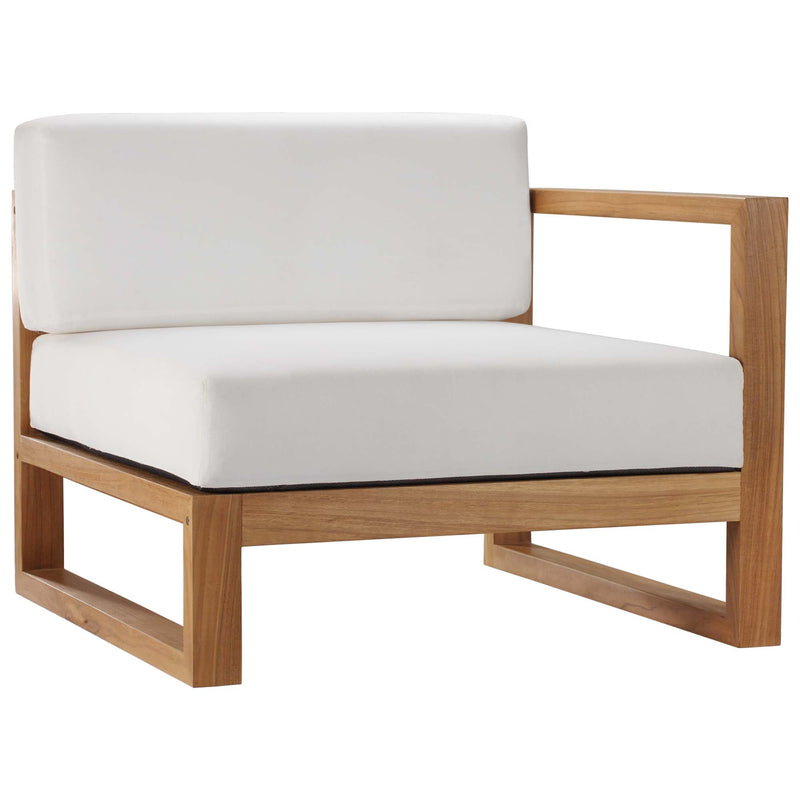 Upland 4-Piece Outdoor Patio Teak Wood Sectional Sofa Set by Modway, photo 2 of 14