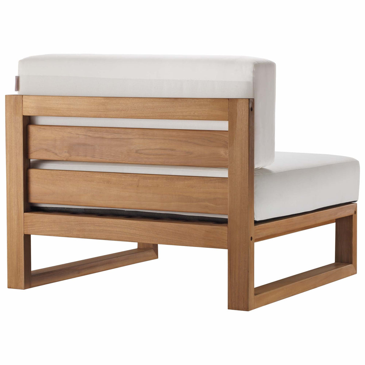 Upland 4-Piece Outdoor Patio Teak Wood Sectional Sofa Set by Modway, photo 9 of 14