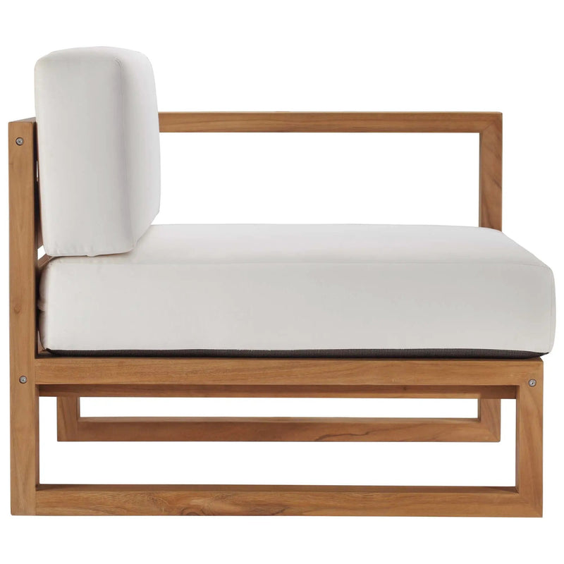 Upland 2-Piece Outdoor Patio Teak Wood Sectional Sofa Loveseat by Modway by HouseOfZazla