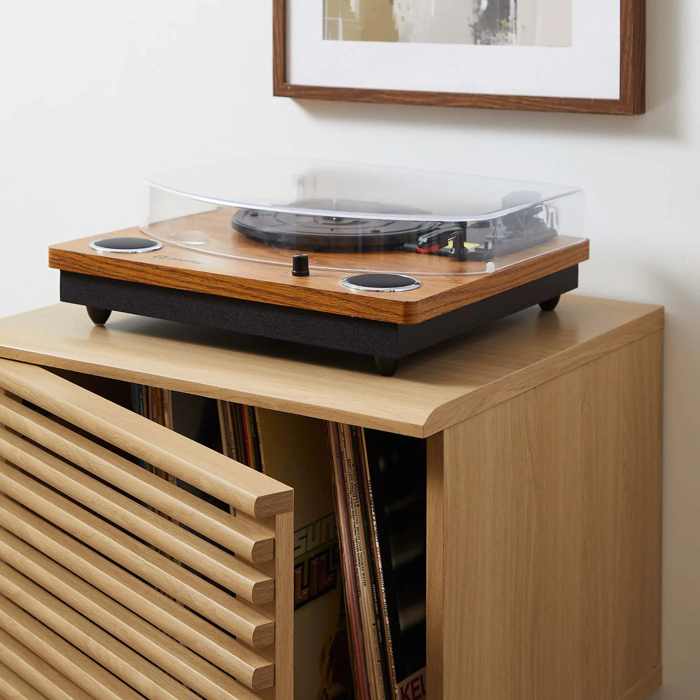 Render Vinyl Record Display Stand by Modway by HouseOfZazla