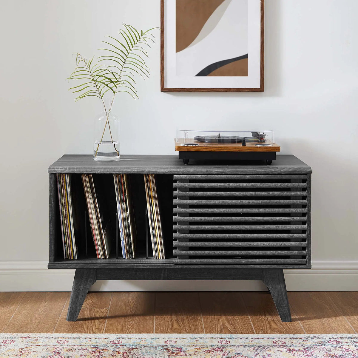 Render Vinyl Record Display Stand by Modway by HouseOfZazla
