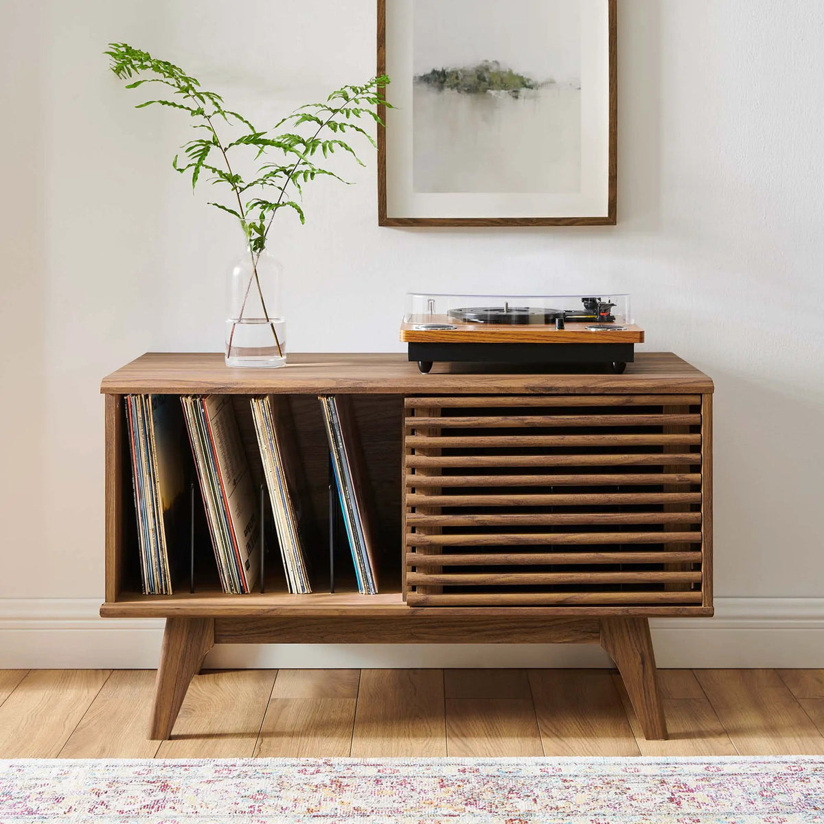 Render Vinyl Record Display Stand by Modway by HouseOfZazla