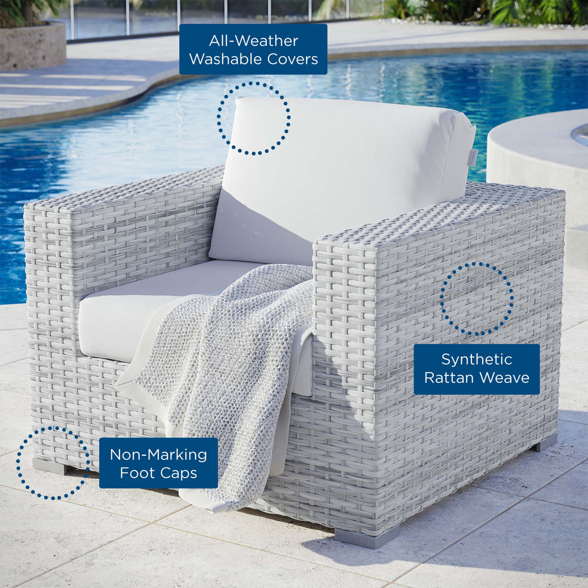 Convene Outdoor Patio Armchair by Modway, photo 36 of 41