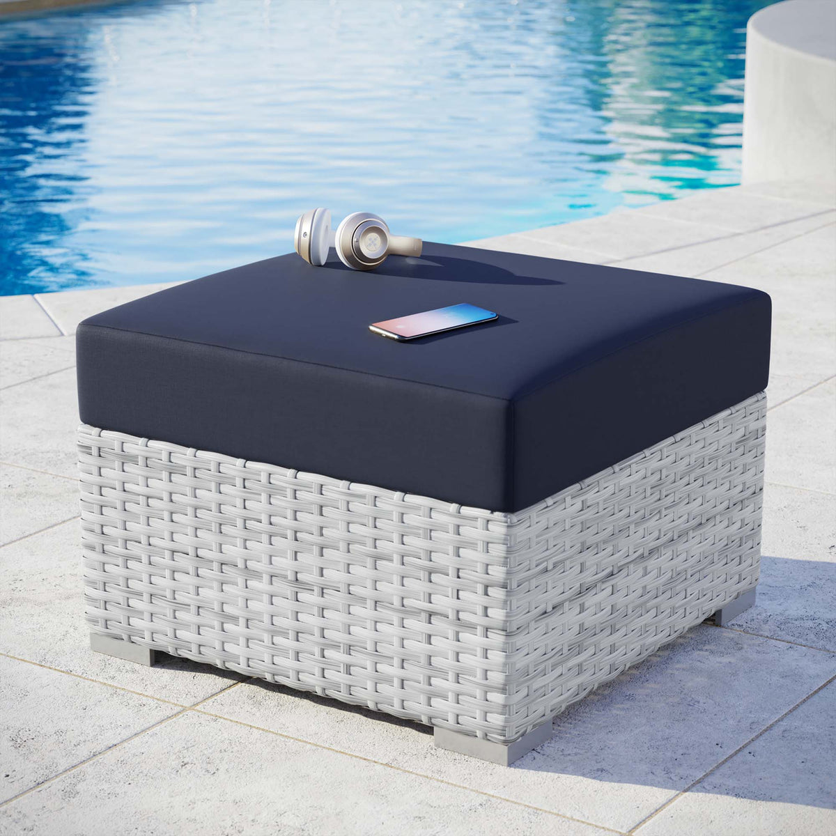 Convene Outdoor Patio Ottoman by Modway, photo 4 of 6