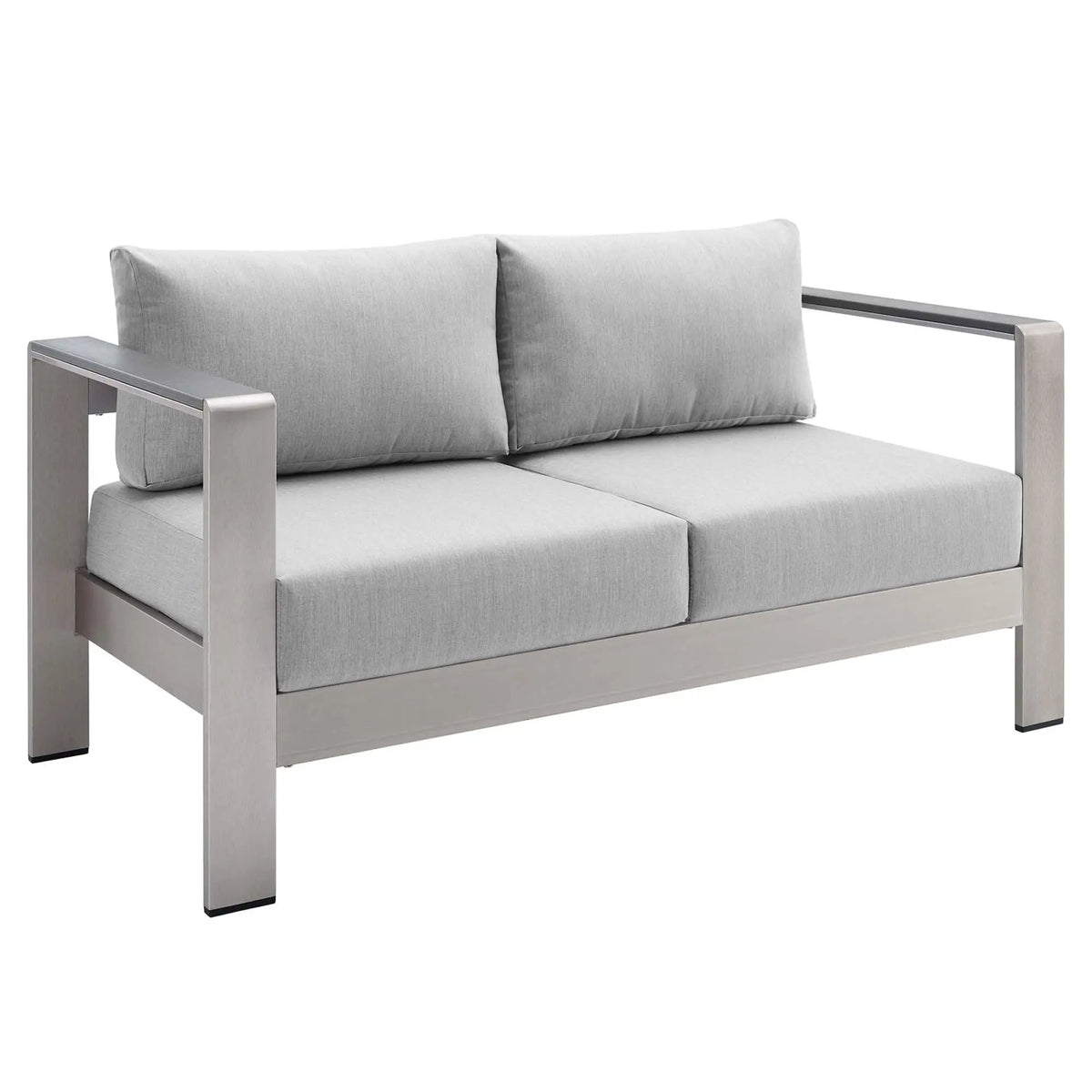 Shore 3 Piece Sunbrella Fabric Outdoor Patio Aluminum Set by Modway by HouseOfZazla