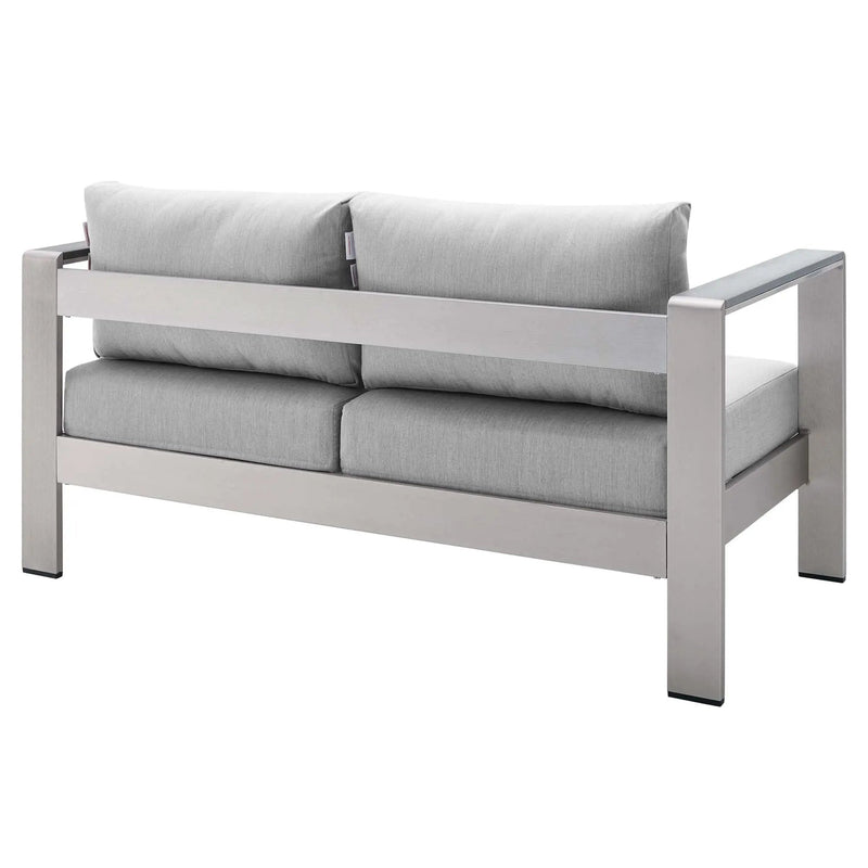 Shore 3 Piece Sunbrella Fabric Outdoor Patio Aluminum Set by Modway by HouseOfZazla